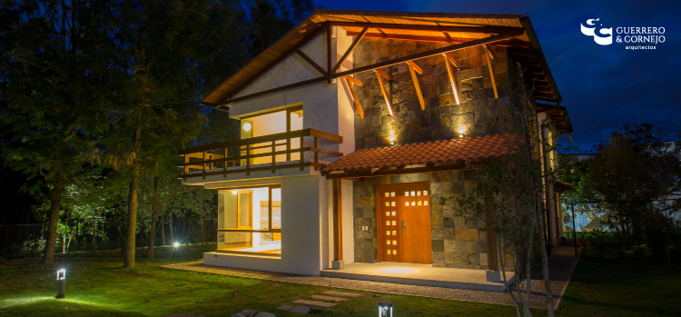 Diseño interior estilo alpino